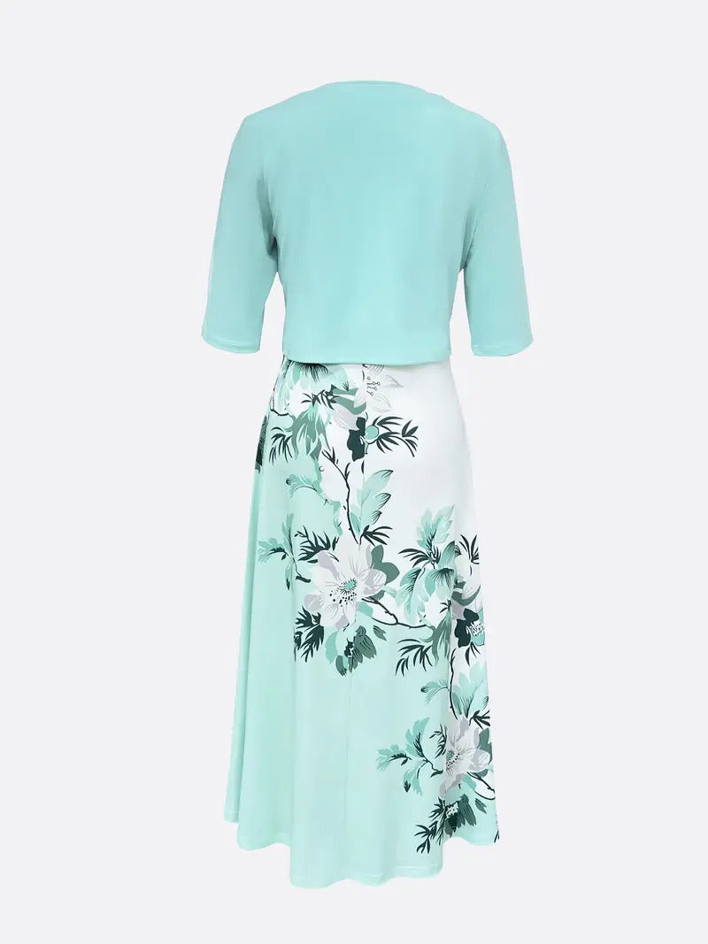 Elaina - Elegancka Sukienka Dwuczęściowa