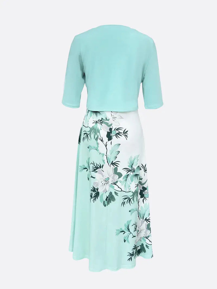 Elaina - Elegancka Sukienka Dwuczęściowa