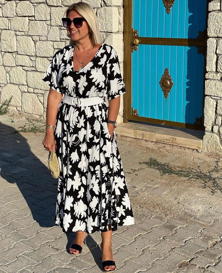 Brenda - Elegancka Luźna Sukienka