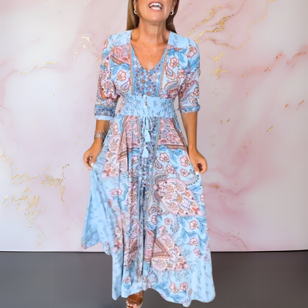 Rita - Elegancka Sukienka Maxi na Lato