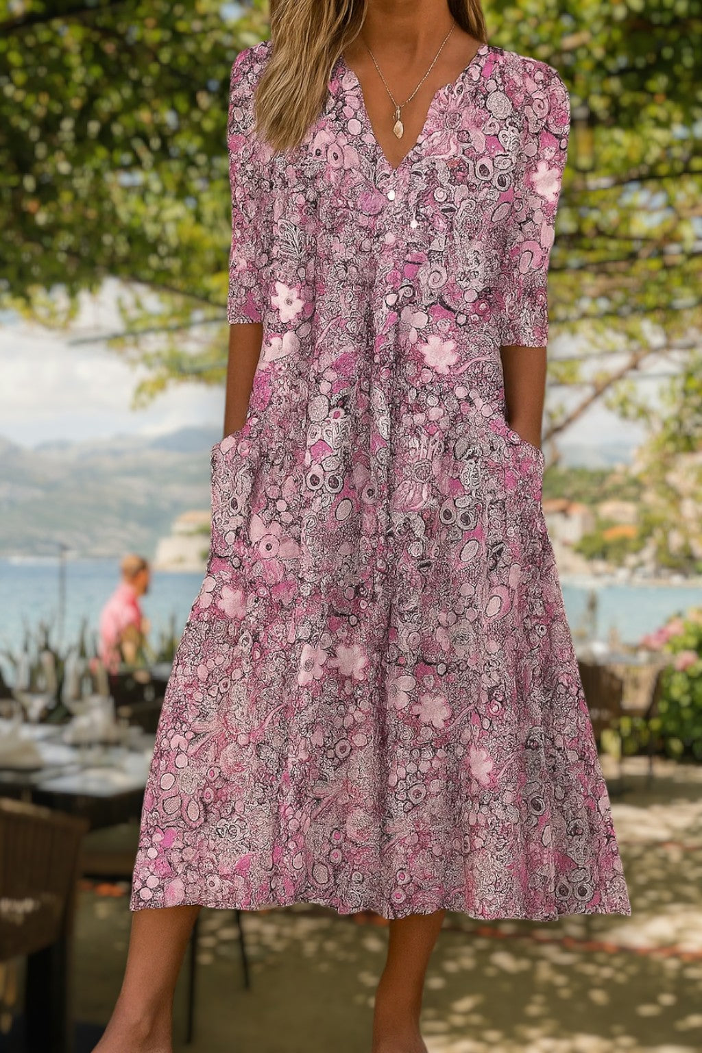 Lucille - Elegancka Luźna Sukienka