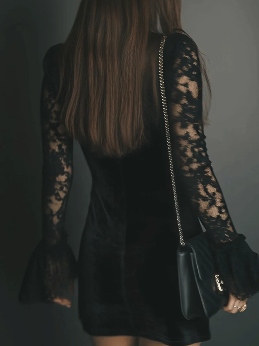 Luna - Elegancka Sukienka Aksamitna