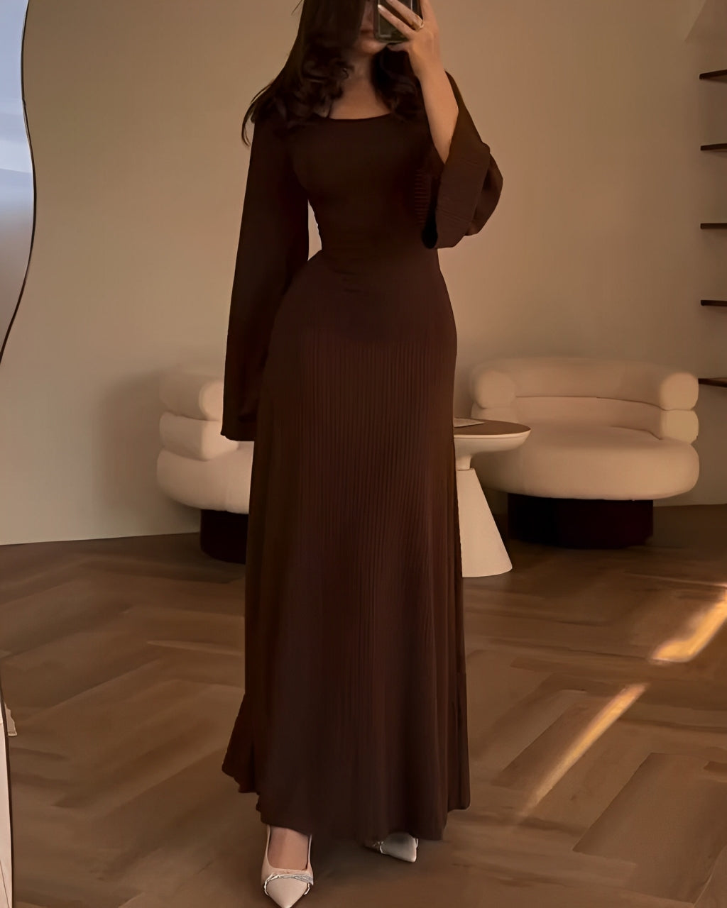 Gabriella - Elegancka Długa Sukienka