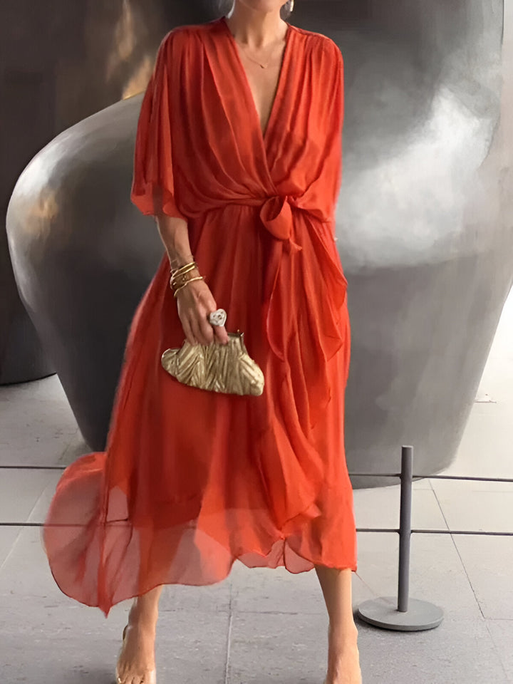 Monica - Elegancka Sukienka Wiskozowa