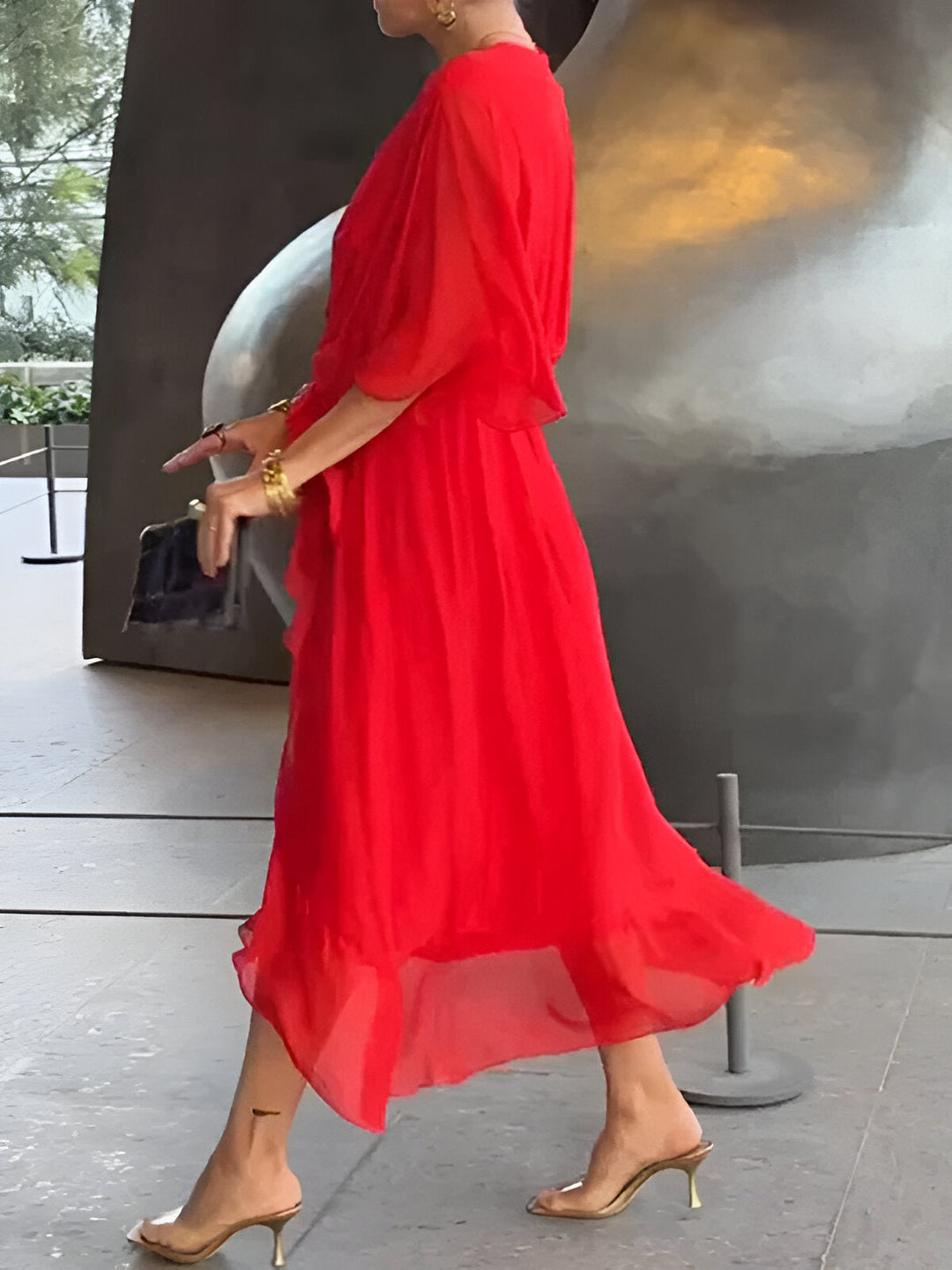Monica - Elegancka Sukienka Wiskozowa